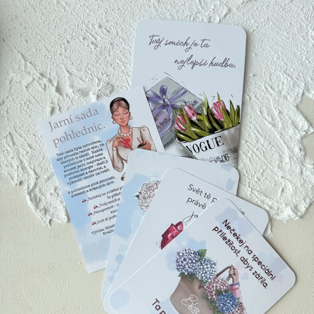 Jarní sada pohlednic