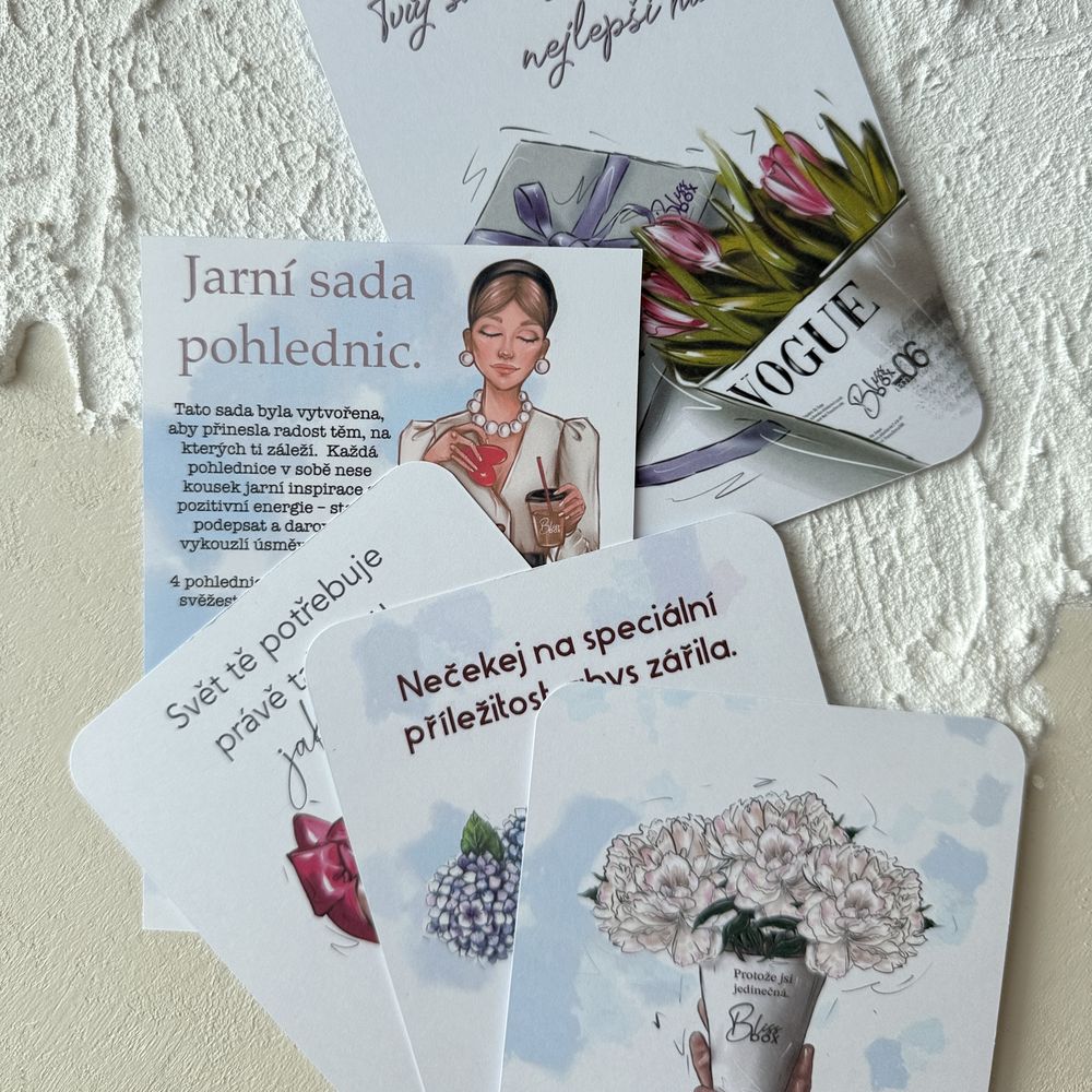 Jarní sada pohlednic