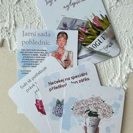Jarní sada pohlednic